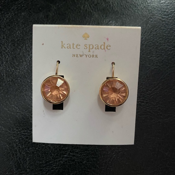 Kate Spade Peach Dangle Earrings - Picture 1 of 1